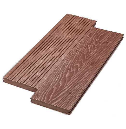 Террасная доска из ДПК Deckart Monolit 3D Тик