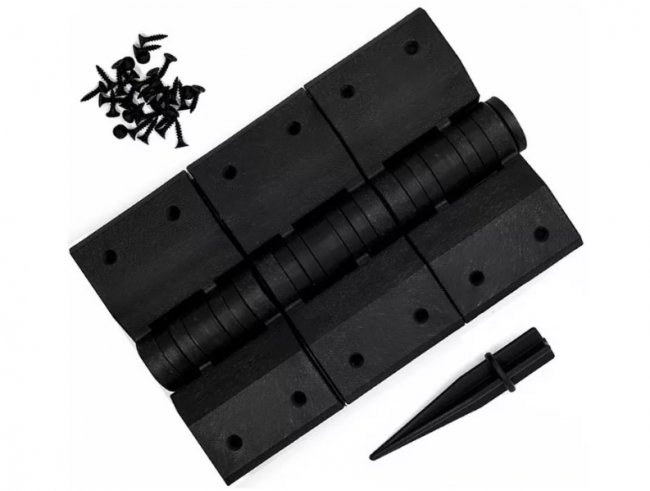 Угловой элемент поворотный пластик.Чёрный