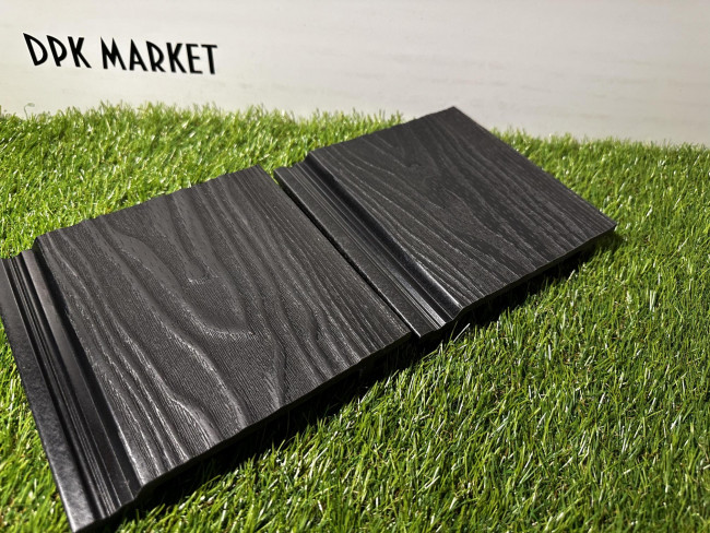 Фасадная панель дпк Polywood 3D Графит Фасадная панель дпк Polywood 3D Графит