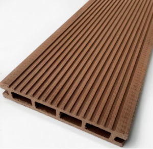 Доска террасная из ДПК Деревопласт Коричневый