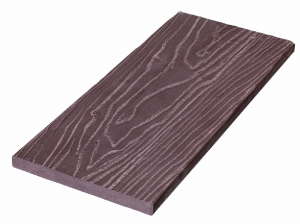 Заборная доска из ДПК Altay Decking полнотелая Венге